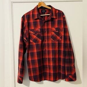Roark Red and Black Flannel Shirt, Size M